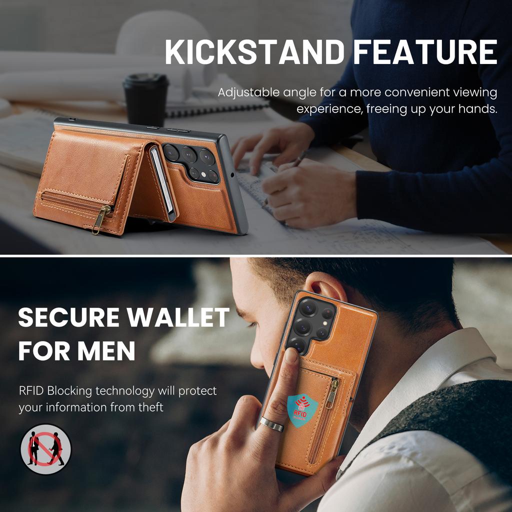 Magnetic Case for Samsung Galaxy S26 Ultra S25 Edge S24 Plus S23 S22 2 in1 Automatically Pop Up Credit Card Wallet Leather Cover