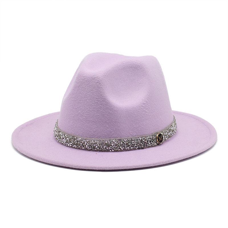 Spring And Autumn Simple Temperament Fairy Hat Woolen Hat Women'S Concave Travel Felt Top Hat