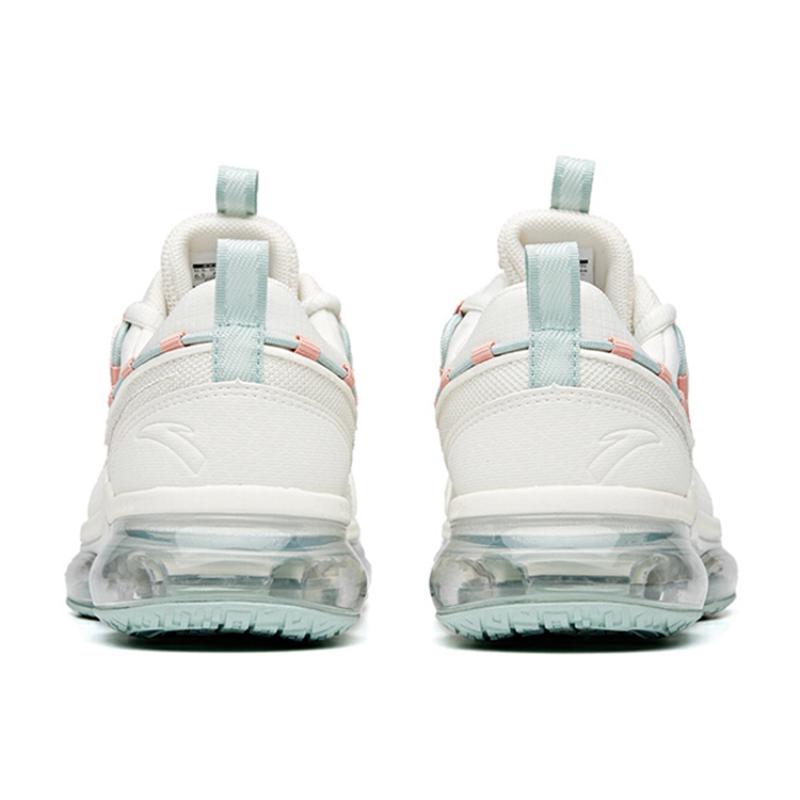 Anta Versatile Fabric Cushioning Slip Resistant Abrasion Resistant Low top A Prooo Running Shoes Women's White Green Sneakers 922035505-1