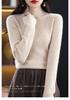Siping Stitch Women's Half-High Collar Sweater: Autumn/Winter Slimming Knitwear