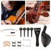 44 Violin Parts Tailpiece Ebony Tuning Pegs Chinrest Endpin Tuners Bridge Soundpost Kit
