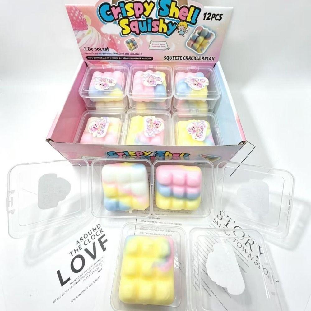 Ice Cream Wax Cracking Squeeze Dumpling Crispy Feel Squishy Crunch Squishy Toy Children Gifts
