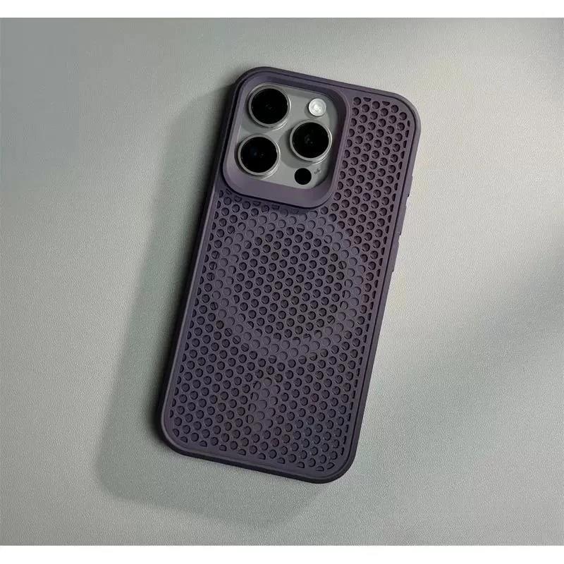 Luxury Dissipate Heat Magsafe Phone Case For iPhone 11 12 13 14 15 16 Pro Max Plus Magnetic Shockproof Bumper Cases Cover