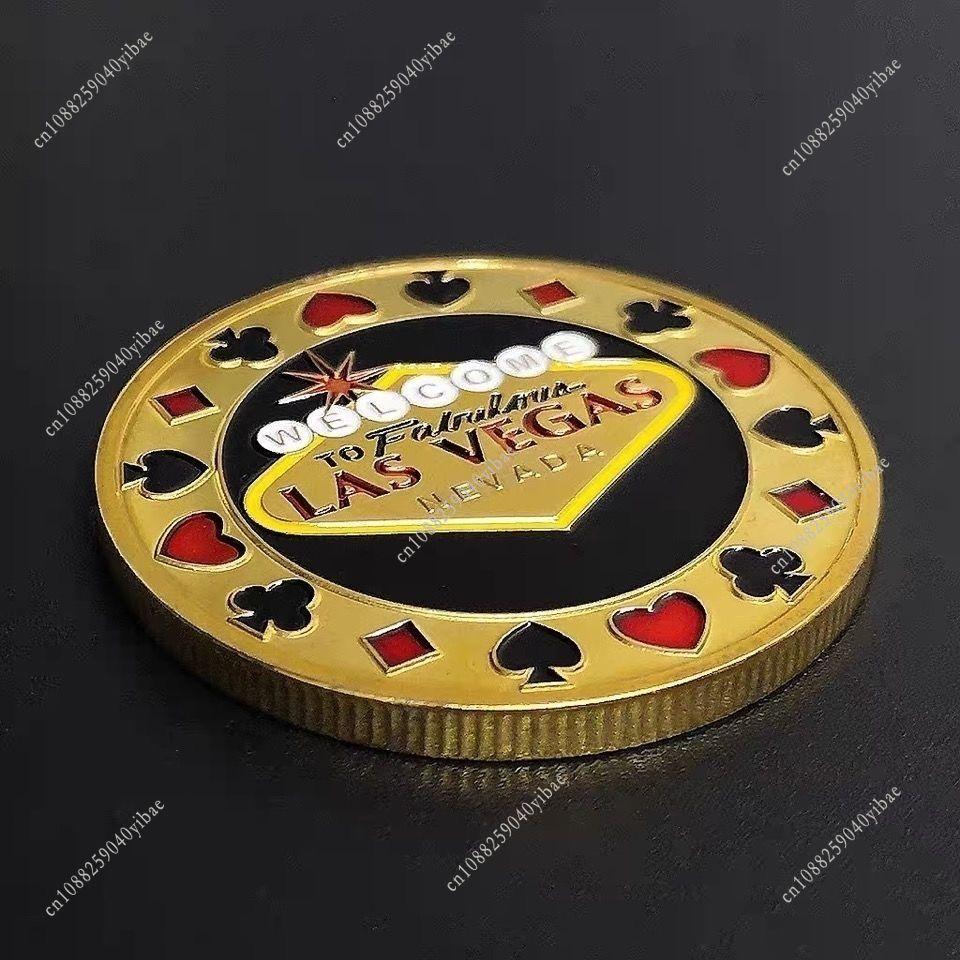 4CM Vierblättriges Kleeblatt Glücksmünze Herz Poker-Münze 2MM Dick Kreative Entscheidungs-Münze Presskarte Gedenkmünzen Entscheidungsgeschenke