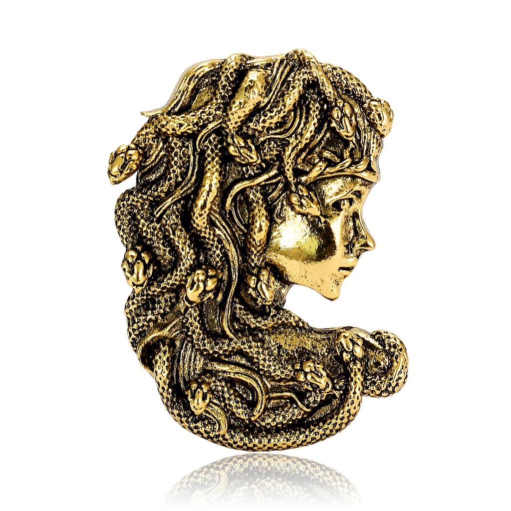 Retro Creative Medusa Brooch, Personalized Clothing Pin Versatile Accessories Corsage