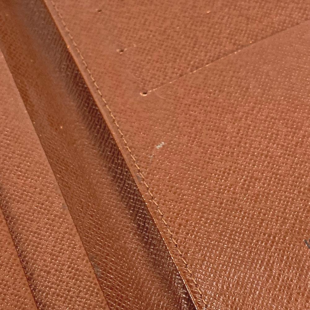 Louis Vuitton M60825 Monogram Porto Cartes Cr_dit Bi-fold Long Wallet Brown