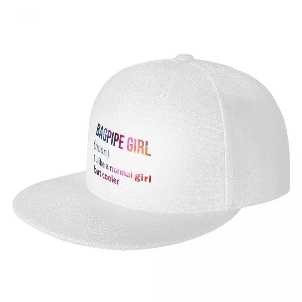 Bagpipe Girl like a normal Girl but cooler galaxy Baseball Cap Snap Back Hat Custom Cap Women Unisexs