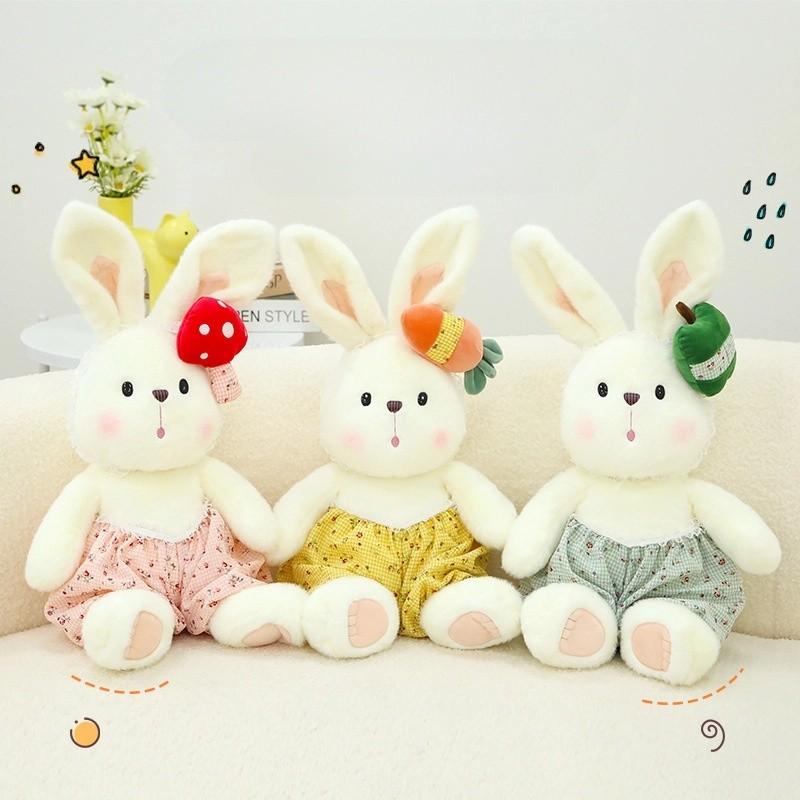 Entzückendes Warm Sun Fruit Hase Plüschtier Weiche Stoffpuppe für Kinder Schlafenszeitgeschenk