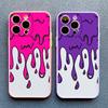 Funny Melted Ice Cream Pattern Phone Case for IPhone 16 15 Plus Pro Max 11 12 14 13 Pro Max Mini XR XS X SE2 Cute Cartoon Covers