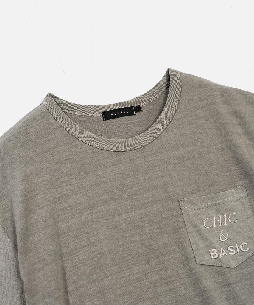 VASTIC Pocket Pigment T-Shirt_Gray