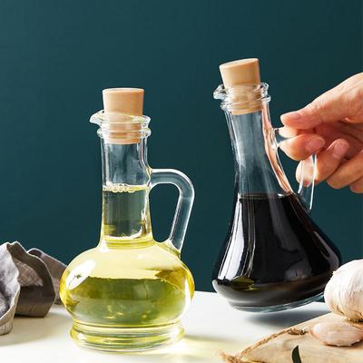 260ml Butelka na przyprawy ze szkła bezołowiowego Butelka na olej Butelka na olej i ocet Butelka szklana Dekoracja stołu Artykuły gospodarstwa domowego do kuchni