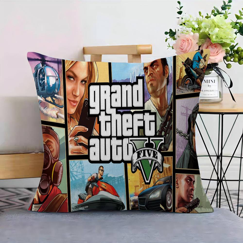G-GTA Grand Theft Auto Pillowcases Home Bedding Decorative Pillow Cover Wedding Super Soft Pillow Case