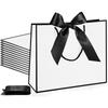 5pcs Thank You Paper Gift Bags with Handles Gift Wrap Bags With Bow Ribbon for Wedding Baby Shower Birthday Christmas Party