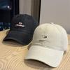 Retro Simple Embroidery Small Letter Washed Cotton Baseball Hat Men and Women Casual Versatile Street Curved Brim Cap Tide