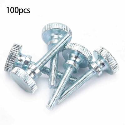100Pcs Adjustable Step Double Handle High Head Knurled Screw M3*18