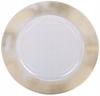Serving Plate with Speckled Rim , Plastic