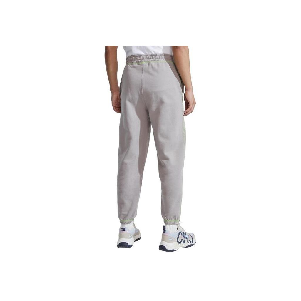 Calvin Klein Color Block Embroidered Letter Loose Casual Pants Men Bottoms Gray Brown NM2459-PET