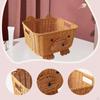 Basket Handmade for Organization with Handles Storage Bin Living Room Kitchen Countertop