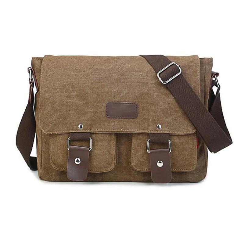 Men Vintage Canvas Bag Men Casual Crossbody Bag for Men Messenger Bag Man Travel Shoulder Bags Bolsa Masculina