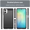 For Samsung Galaxy A06 5G Case Protective Phone Cover Carbon Fiber Texture Brushed