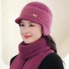 Winter Senior Hat Knitted Casual Warm Wool Hat