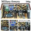 WW2 Military Armory Army Soldiers Figure Building Blocks Machine Gun Accessories Tank Jeep Vehicles SWAT Arsenal Bricks Kids Toy