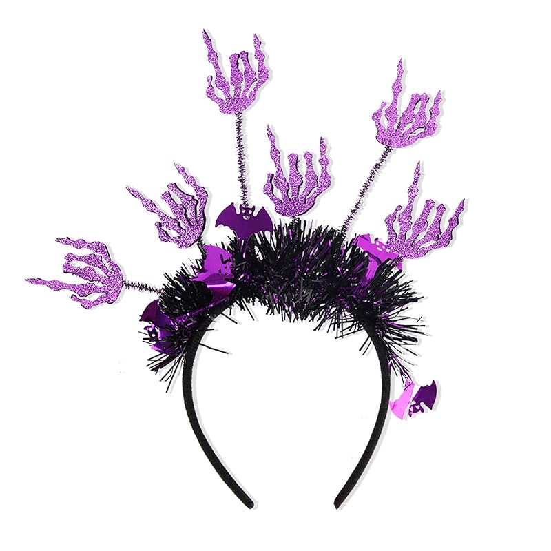 

[Samcos] halloween headband 1 piece ghost demon claw skull hand prank makeup ornaments witch costume accessories test of courage haunted house