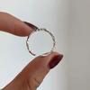 Silver Color Irregular Bumpy Ring Female Opening Adjustable Index Finger Rings for Women Fashion Jewelry Accessories Anillos