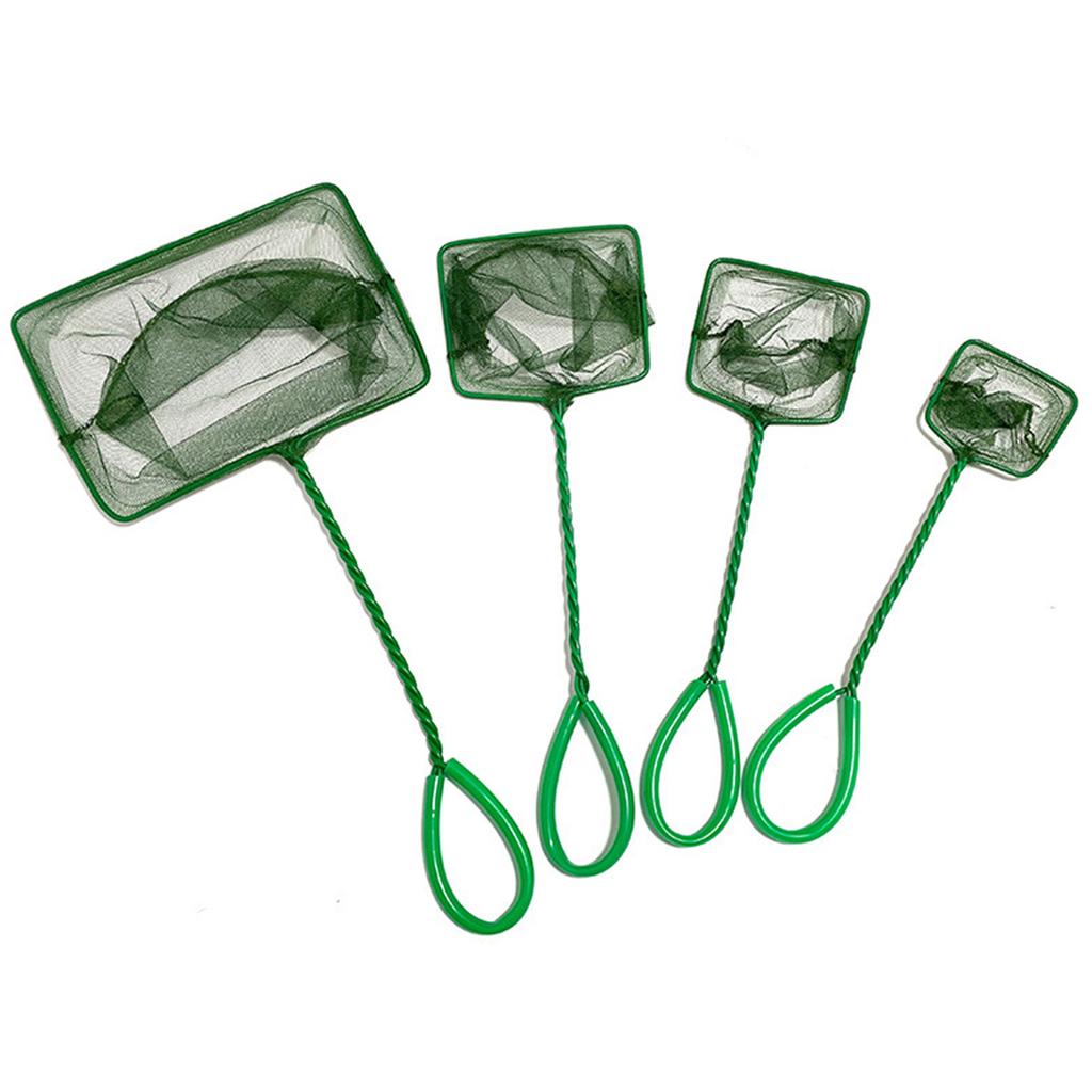 10pcs Aquarium Fish Net Scoop Tool for Safe Catching and Fishtank Cleaning with Ergonomic Handle for Office Home Use