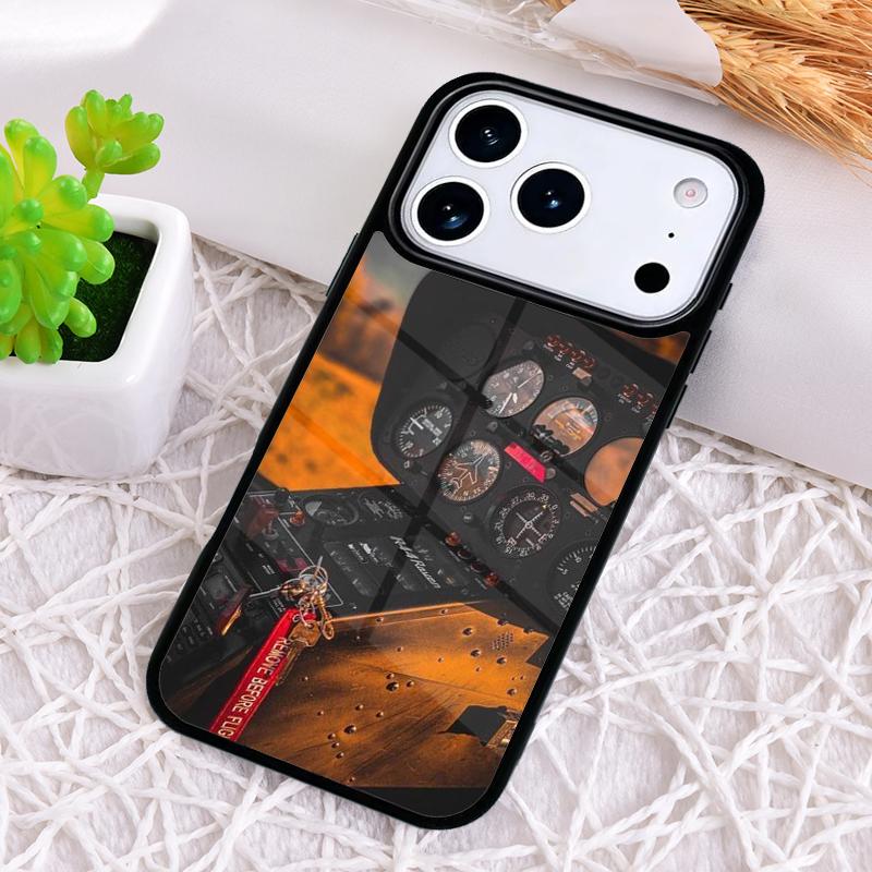 Airplane Pilot Epaulette Phone Case for iPhone 17 Air 16 15 11 12 14 13 Pro Max Shockproof Cover