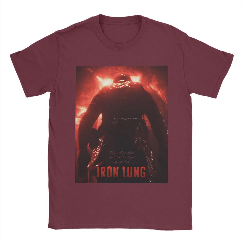 Iron Lung Movie 2 Pure Cotton TShirt For Mens Summer  Y2K Fun TShirts Round Neck Harajuku Tees Oversize Pattern Tops