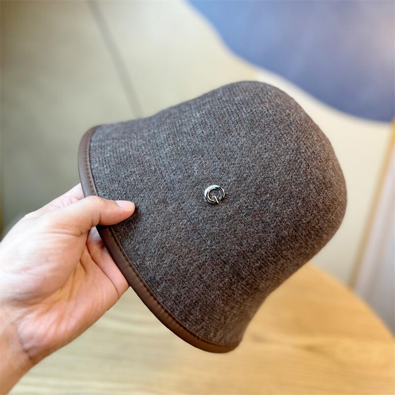 Hat Female Autumn and Winter Japanese Bucket Hat H Standard Fashion Basin Hat Bucket Hat