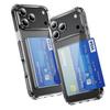 Transparent and Yellow Resistant for Apple 16/15/14 Phone Case with ID Card, Bank Card Bag, Phone Case 17pro