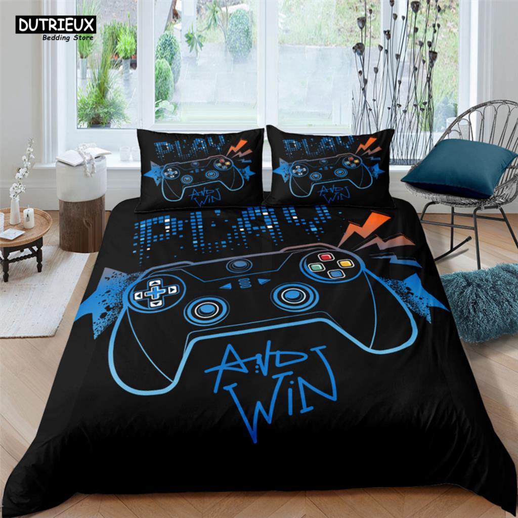 Comforter Game Handle Fashion Player Polyester Bedding Sets Child Boys For Teens King Size Bedding Set