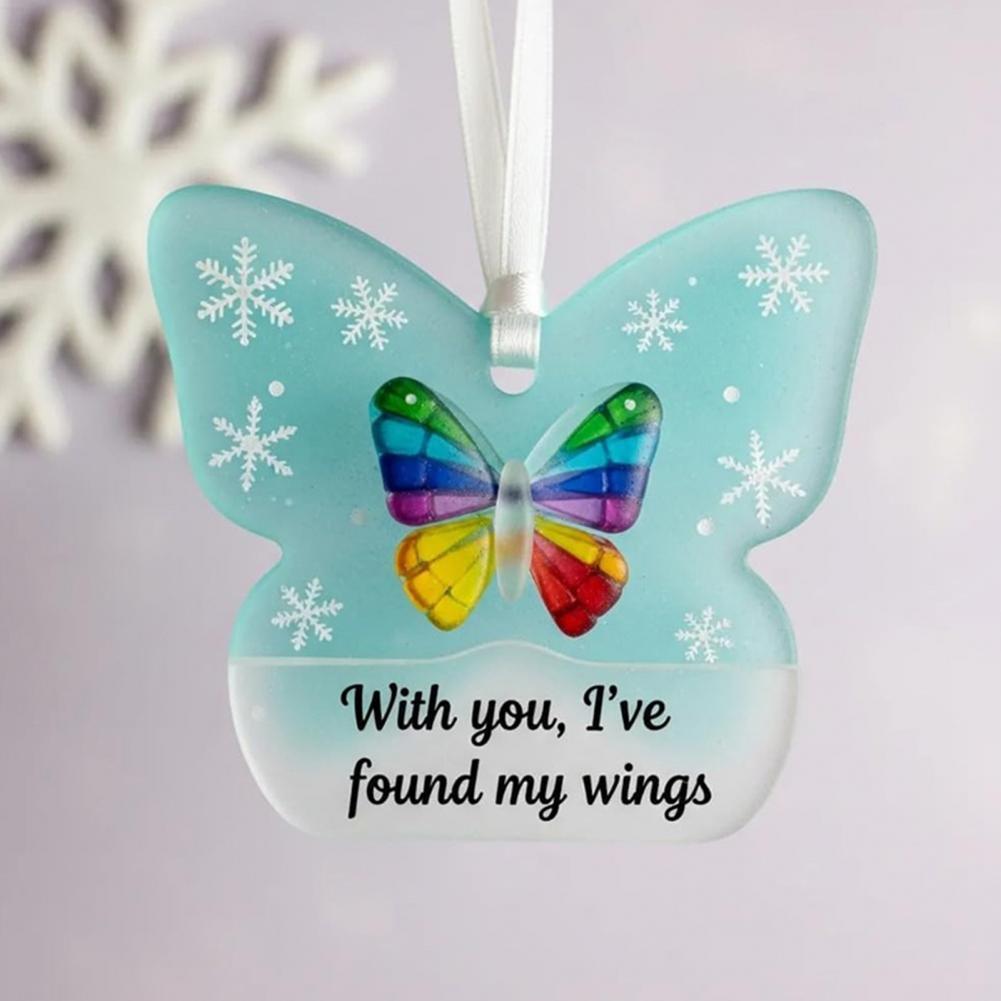 Sea Glass Art Friendship Ornament Snowflake/Shell Shaped Christmas Tree Hanging Ornaments Handmade Design for Best Friends