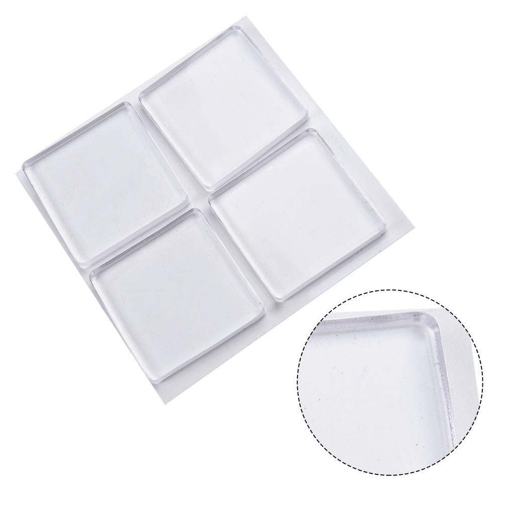 4pcs/set Transparent Anti Vibration Shock Absorbing Pad Mat Washing Machine Applicable To Any Smooth Place, Shockproof