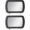2 Pack Clip-On Visor Mirror, Car Sun Visor Mirror HD Vanity Visor Mirror Sun-Shading Mirror, Portable Car Visor Cosmetic Mirror Universal For Car