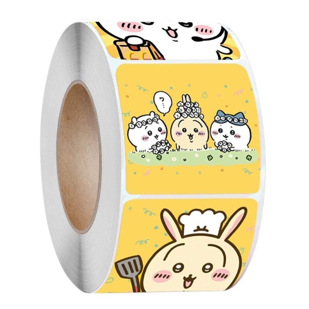 Hachiware Usagi Chiikawa Sticker Roll 500 Pcs Handmade Journal Decorative Gift Box Diy Craft Anime Room Wall Aesthetic Kpop