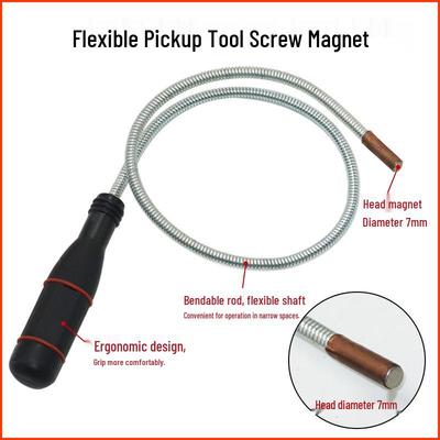 Magnetic Pickup Tool: Bendable Auto Repair Stick with Strong Metal Retrieval Magnet