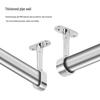 Stainless Steel Wall-Mounted Rod Holder for Clothes, Towels, or Curtains