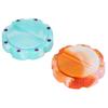 2 Pcs Cyan Yellow Portable Storage Disc Needle Sucker Round Plastic Magnetic Sewing Needle Holder with 32 Needle