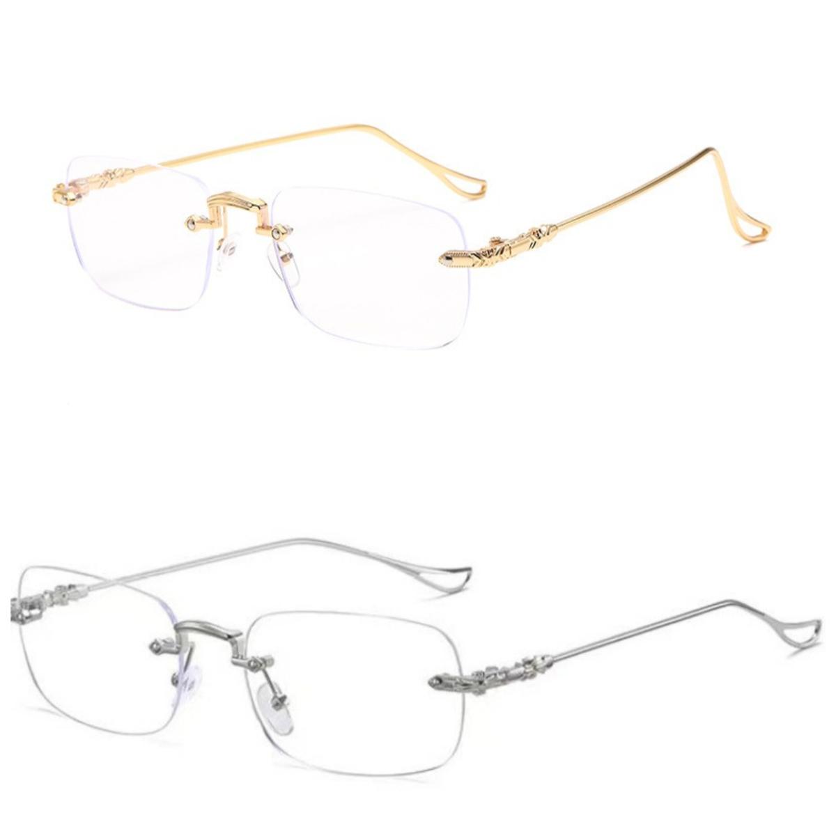 

2 шт. Антирадиационные очки для женщин и мужчин, безободковые очки, очки для защиты от синего света