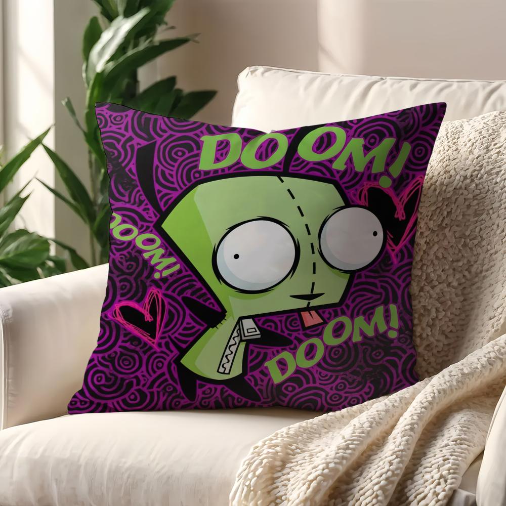 Cartoon I-nvader Zim Cool cute cushion cover Pillow Cover Home Sofa living Decoration Room Office Car Nordic Simplicity