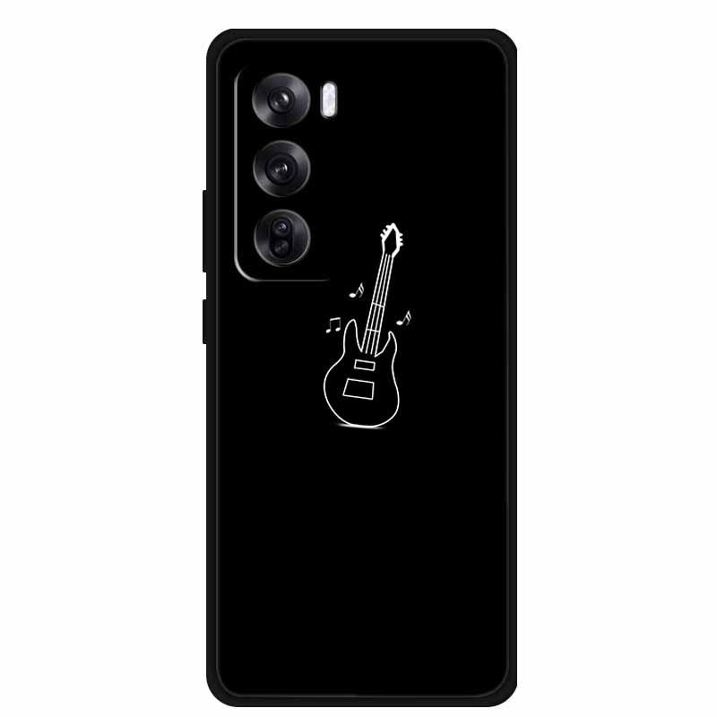 Reno 12 Pro 5G Personalized Black TPU Soft Pattern Phone Case