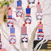 Independence Day Wooden Box Pendant Desktop Decoration Tree Hanging