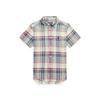 Polo Kids Madras Indigo Cotton Short Sleeve Shirt Cwpowovt6820359999