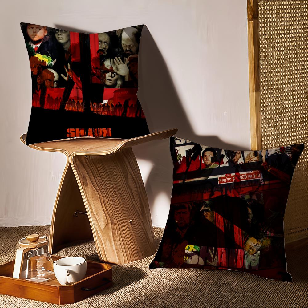 Shaun Of The Dead Cushion Cover Pattern Printed Pillowcase For Living Room Sofa Cushion Cover & Bedroom Decor