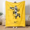 Golden State Warriors Curry Blanket Soft Warm Cozy Suitable for Picnics Livingroom Couch Four Seasons Universal Modern Gifts For Family Or Friends