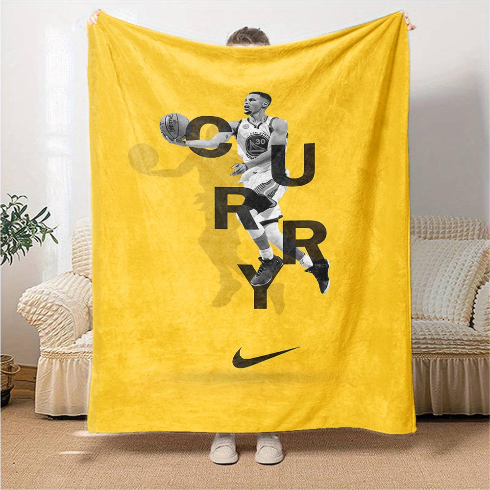 Golden State Warriors Curry Blanket Soft Warm Cozy Suitable for Picnics Livingroom Couch Four Seasons Universal Modern Gifts For Family Or Friends