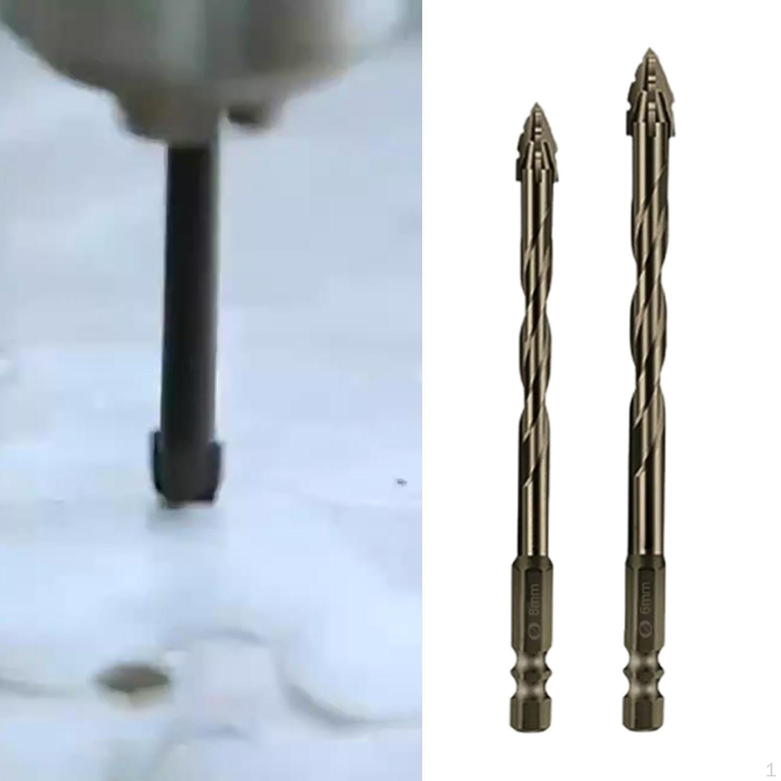 

Carbide Tipped Eccentric Bit Set for Various Materials with Hex Shank 2Pcs